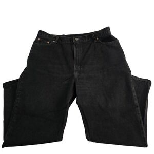 Levi's 550 Relaxed Fit Tapered Leg Black Denim Jeans Men's‎ Size 24W SHT